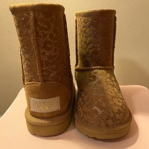 NWT Toddler Ugg Boots - Leopard Glitter